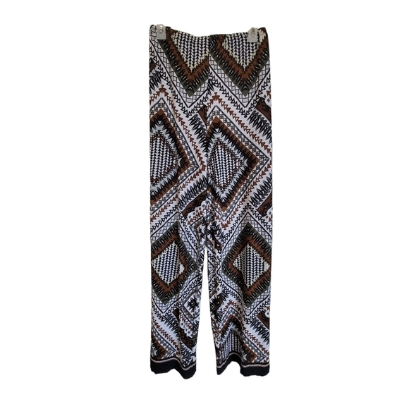 XL Geometric Aztec Wide Leg Pants - Picture 1 of 6